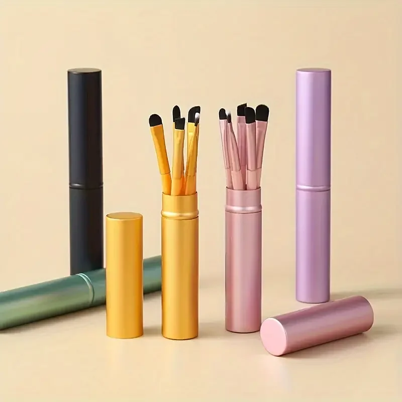 5pcs Eye Brush Set Blush Eyeshadow Brushes Delicate Soft Tools Foundation Blush Blending Beauty Makeup Brush Sets photo 4