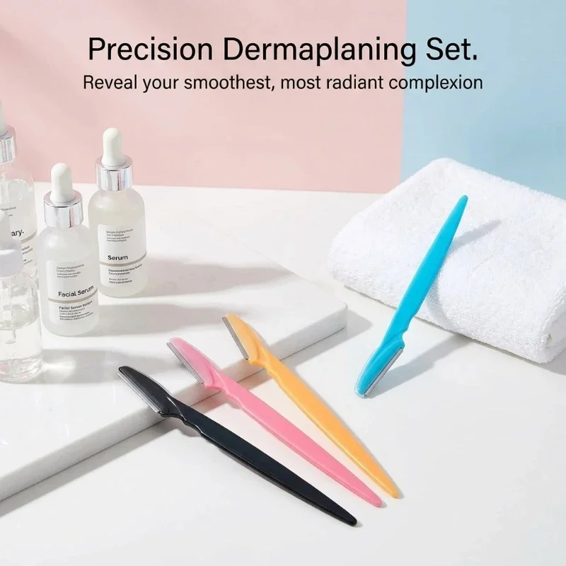 Disposable Eyebrow Razor Set Multicolor Facial Shaper Trimmer Portable Face Hair Remover Shaving Razors for Eyebrow Grooming photo 2