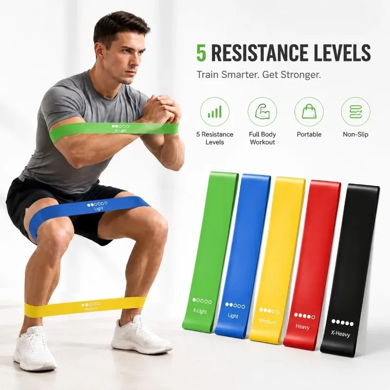 Resistance Bands Set Gym Equipment for Home Fitness Elastic Bands Strength Agility Training Equipment Handy Gym Workout Boxing photo 1
