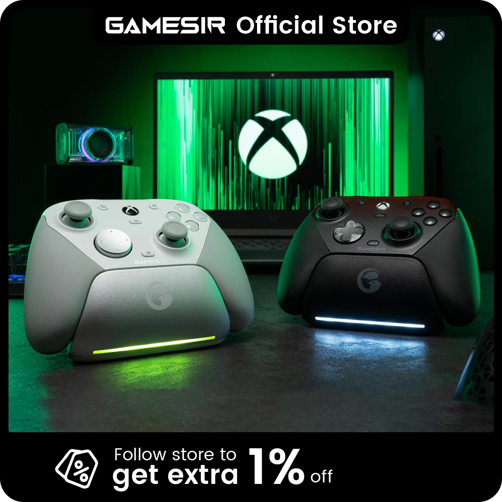 GameSir G7 Pro Xbox Series X|S Controller with TMR Sticks, Hall Effect Triggers, Magnetic Faceplates, Gyro, Smart Charging Dock photo 1