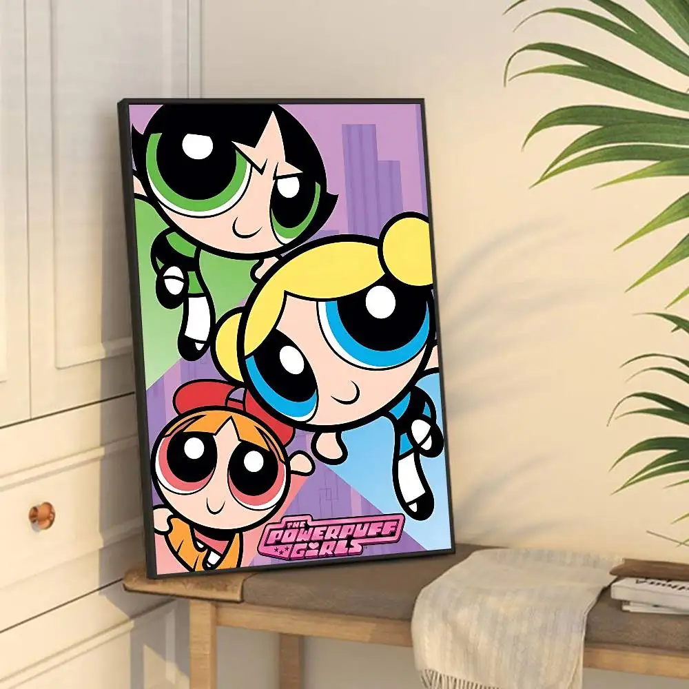 the Powerpuff Girls Anime Posters Sticky HD Quality Wall Art Retro Posters for Home Room Wall Decor photo 6