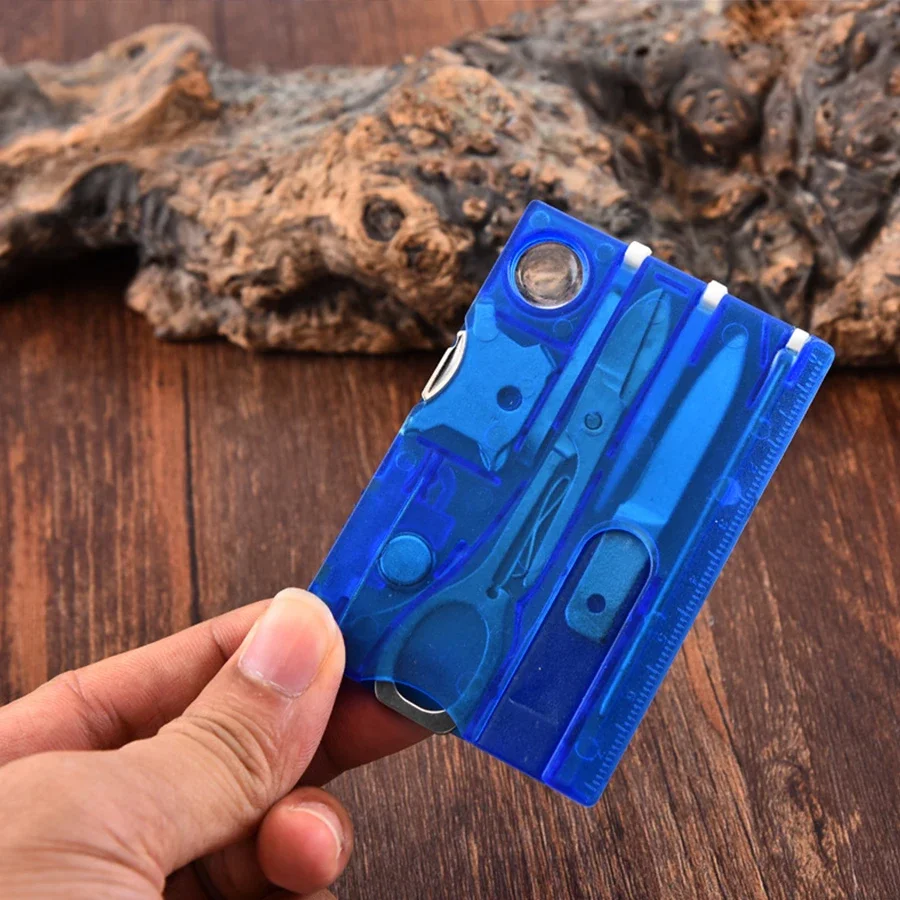 Ultra Thin Pocket Multi Tool 12 In 1 Credit Card Size Outdoor Camping Hiking Survival Gear EDC Equipment Gift photo 6