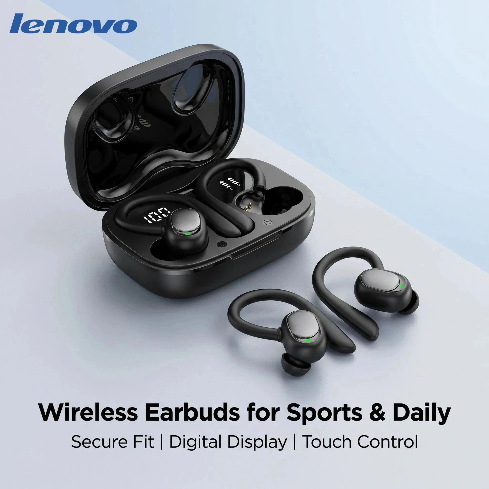 Original Lenovo Clip Open-Ear TWS Earbuds SP180 Wireless Earphone Bluetooth Headphone Comfortable Wear Long Battery With Mic photo 1