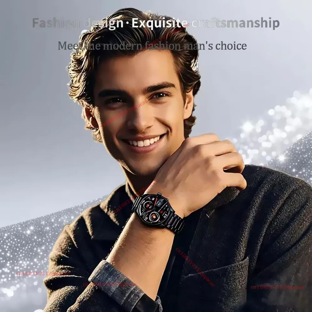 2026 New Smart Watch Men AMOLED HD Screen GPS Motion Trajectory Heart Rate Bluetooth Call SmartWatch Waterproof Android iOS Ht30 photo 4