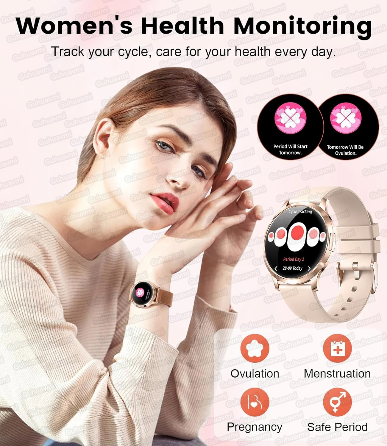 2026 New Smart Watch For Women Gift 1.32 Inch Full Touch Screen Sports Fitness Watches Bluetooth Calls Digital Smartwatch Ladies photo 4