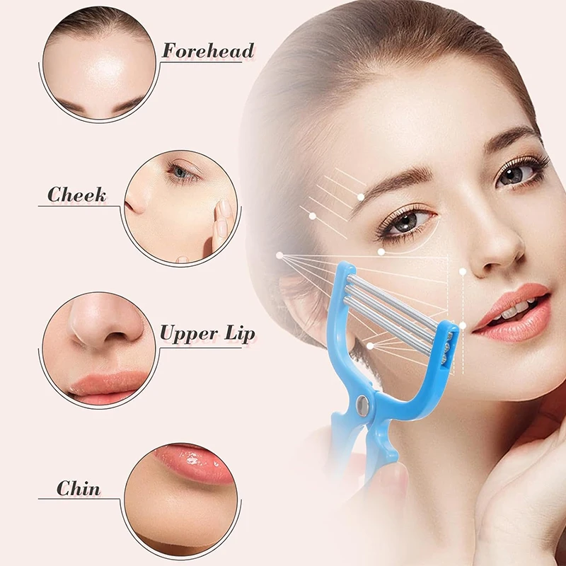 High-Quality Handheld Facial Hair Remover Manual Removal Epilator Beauty Shaving Threading Tool For Women Adults Beauty Epilator photo 1
