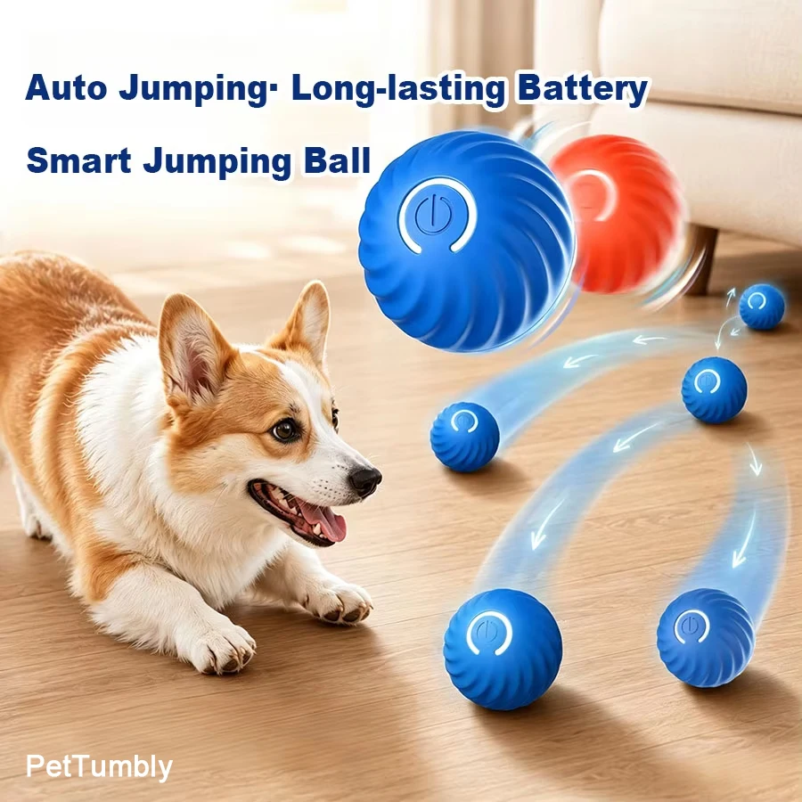 Smart Dog Toys Ball Electronic Interactive Pet Toy Moving Ball USB Automatic Moving Bouncing for Puppy Birthday Gift Cat Product photo 1