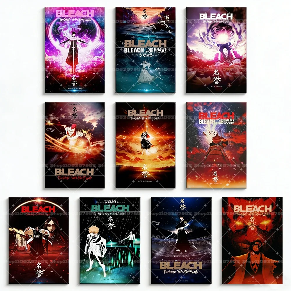 BLEACH Anime Honor Canvas Wall Art Japanese Movie Anime Poster Bedroom Living Room Bathroom Modern Aesthetic Painting Decor Gift photo 2