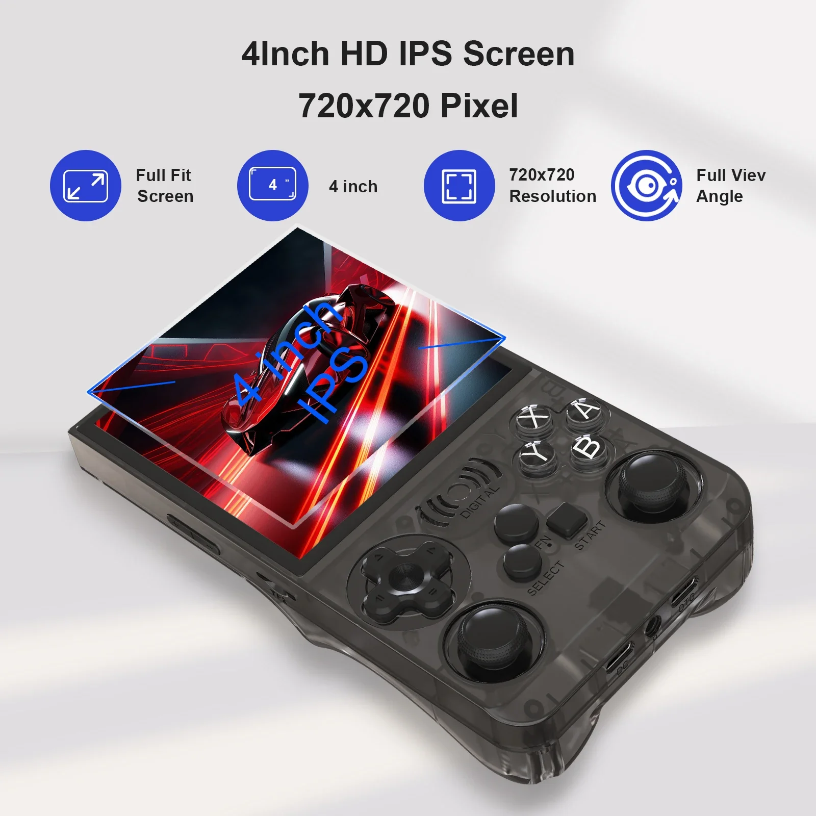 GAMINJA ANS13 Retro Handheld Video Game Console 15000+ Games Built-in Linux 4.0 Inch IPS Screen Portable Pocket Gaming Console photo 2