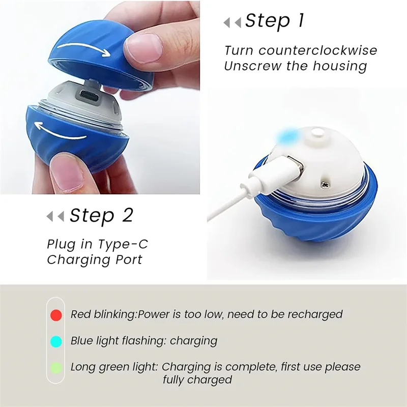 Smart Dog Toys Ball Electronic Interactive Pet Toy Moving Ball USB Automatic Moving Bouncing for Puppy Birthday Gift Cat Product photo 6