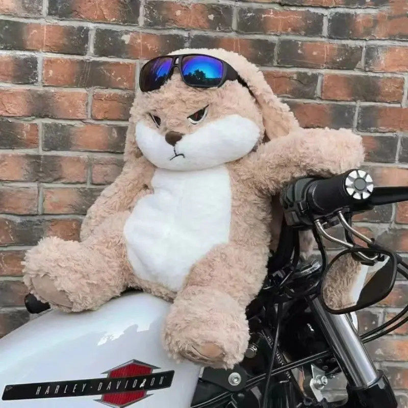 Large Size Angry Rabbit Plush Toy Cute Animal Plushie Doll Kawaii Stuffed Soft Toys Model Room Decor Birthday Gifts photo 4