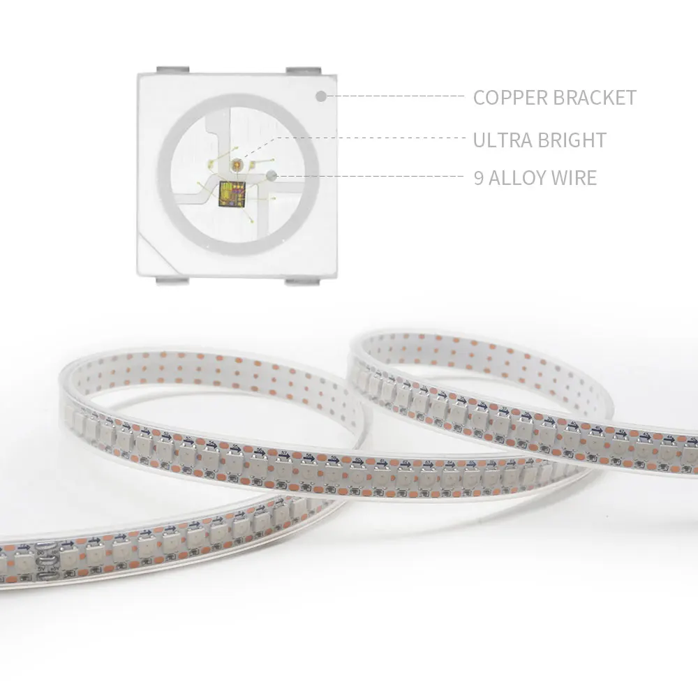 1-5M 144Leds/m WS2812B WS2813 WS2815 Led Strips 5050RGB Programmable Colored Running Flowing Led Strip Lights Led Ribbon DC5-12v photo 2