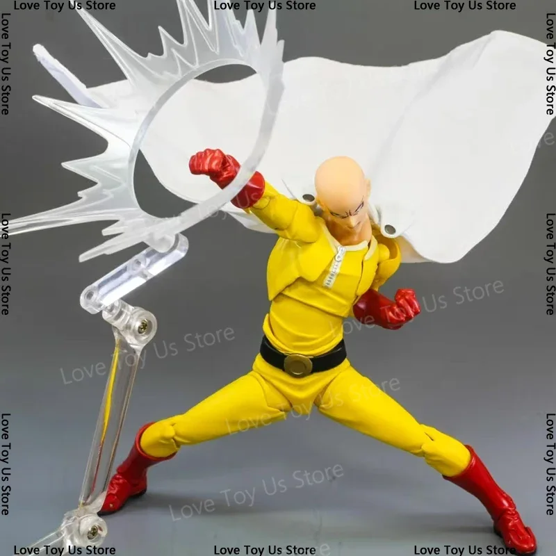 Amazing Yamaguchi Revoltech Saitama Action Figure - One Punch-Man Pvc Statue by Kaiyodo - Anime Model Collectible Gift photo 1
