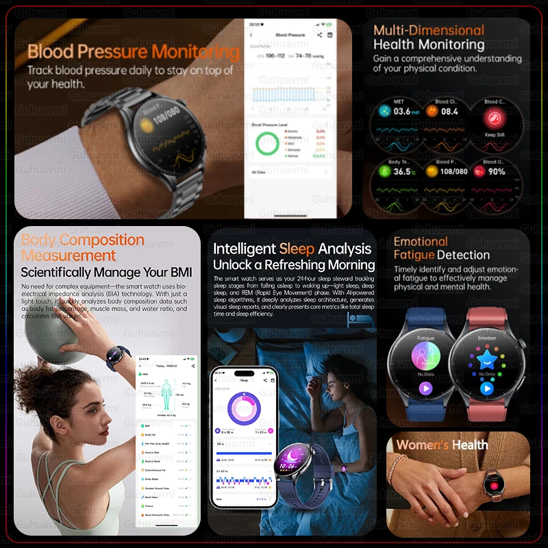 For XIAOMI 2025 New ECG+PPG Smartwatch Precise Uric Acid Blood Lipids Pressure Body Analysis Smart Watch Men BT Call NFC Watches photo 3