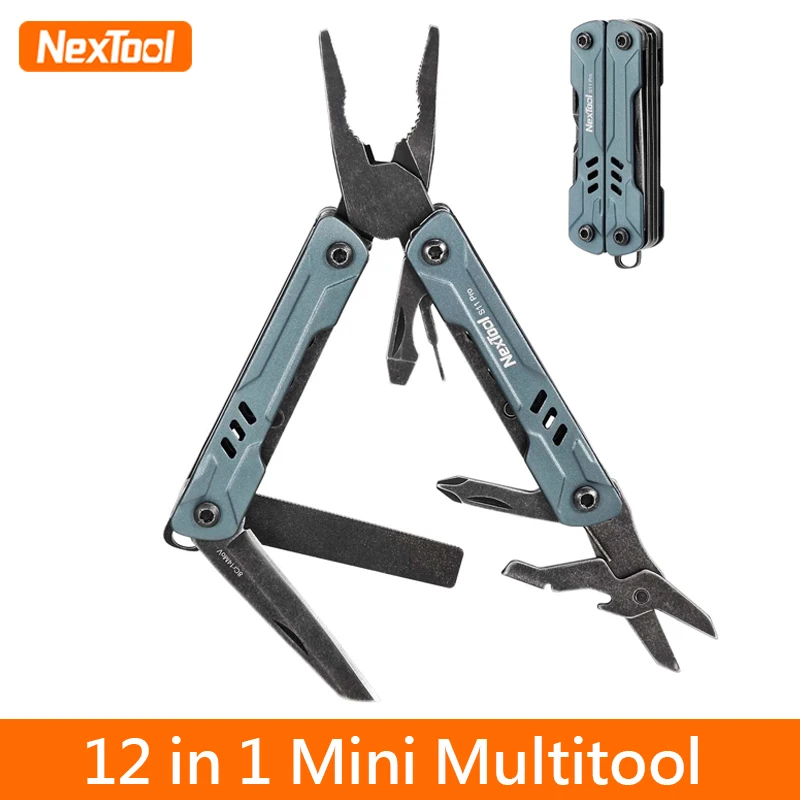 NexTool Mini Sailor Pliers S11 Pro 12-In-1 Multi Tool Pocket Knife Folding Tools Wire Cutters EDC Card Pin Screwdriver Scissors photo 2