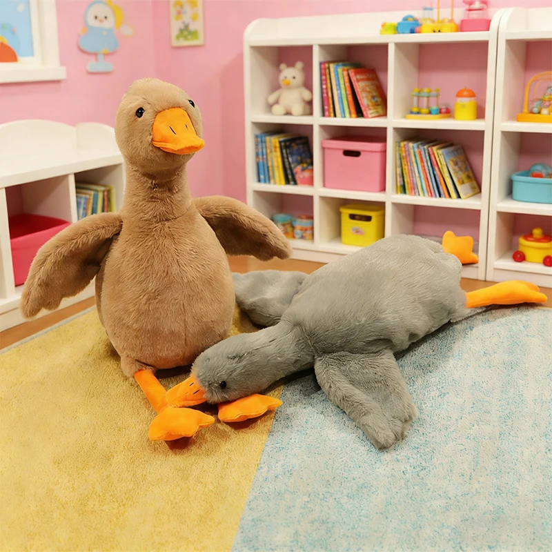 50cm Goose Plush Toy Soft Stuffed Pillow Cats Dogs Relax Pet Companion Anxiety-Relieving Dog Buddy Energy Release Gift for Pets photo 6