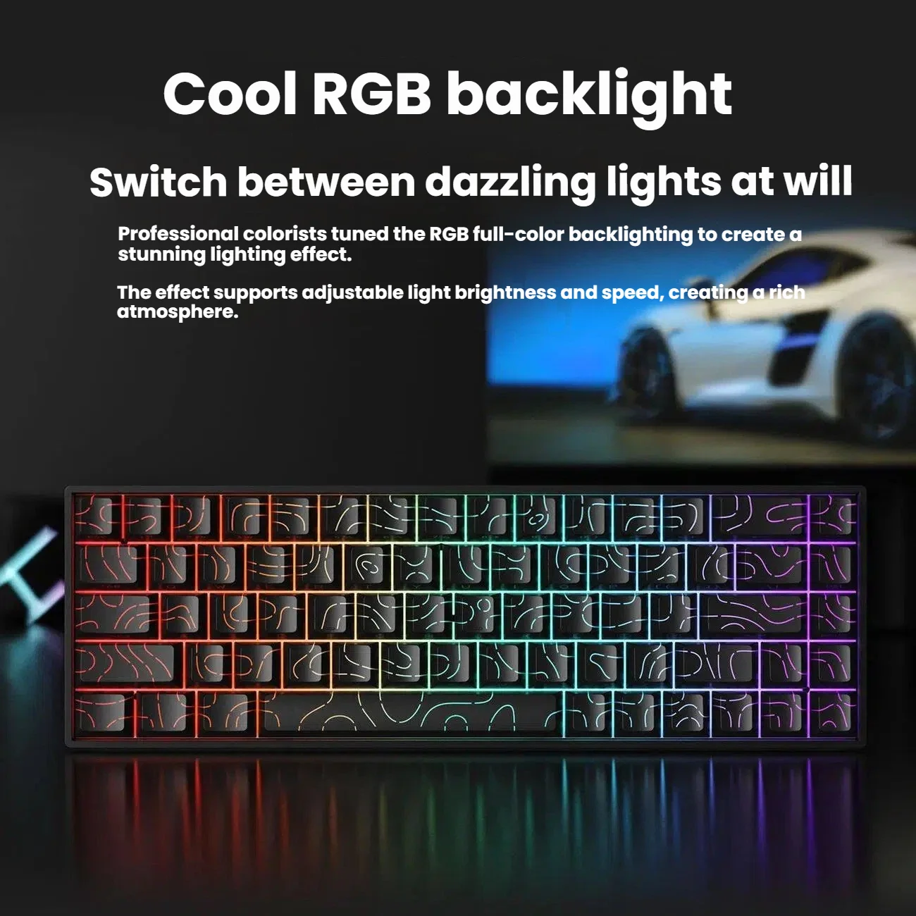 K61 USB Mini Mechanical Gaming Wired Keyboard Hot-Swappable Mechanical Keyboard Detachable Cable photo 3
