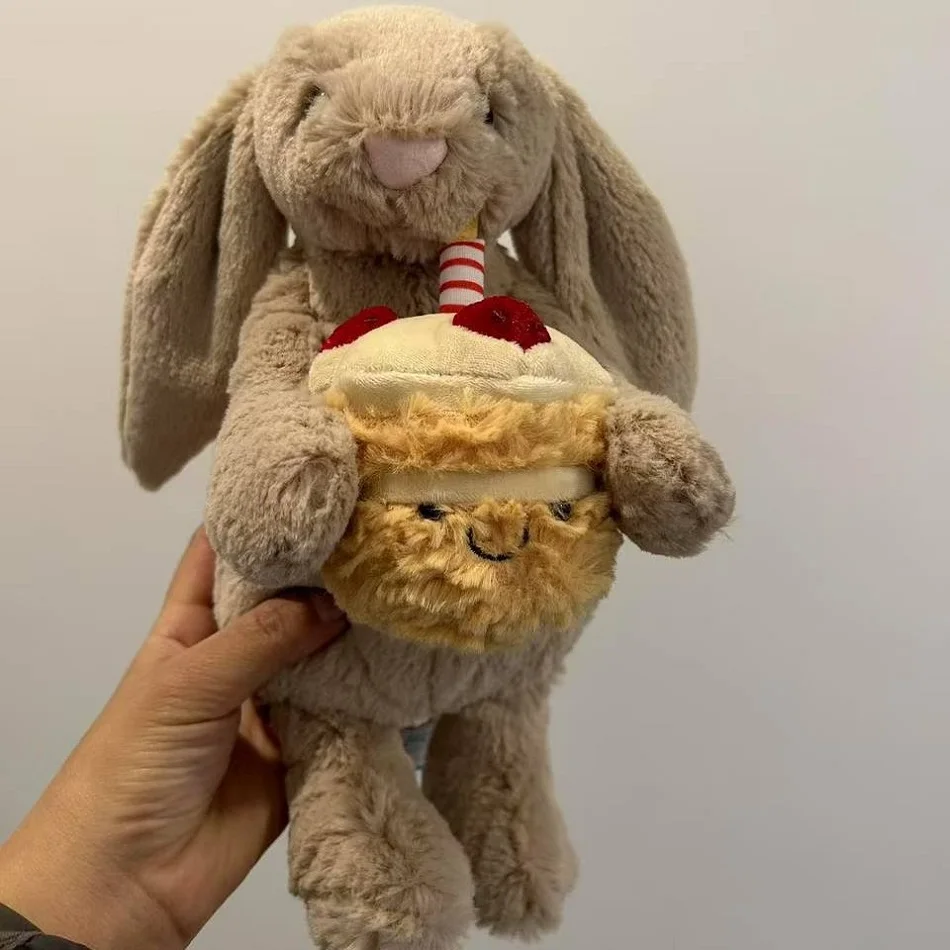 Cute Bunny Hood Bathrobe Teddy Bear Plush Doll Soft Stuffed Animal Sofa Decor Birthday Valentine Gift Cuddle Companion Toy photo 2