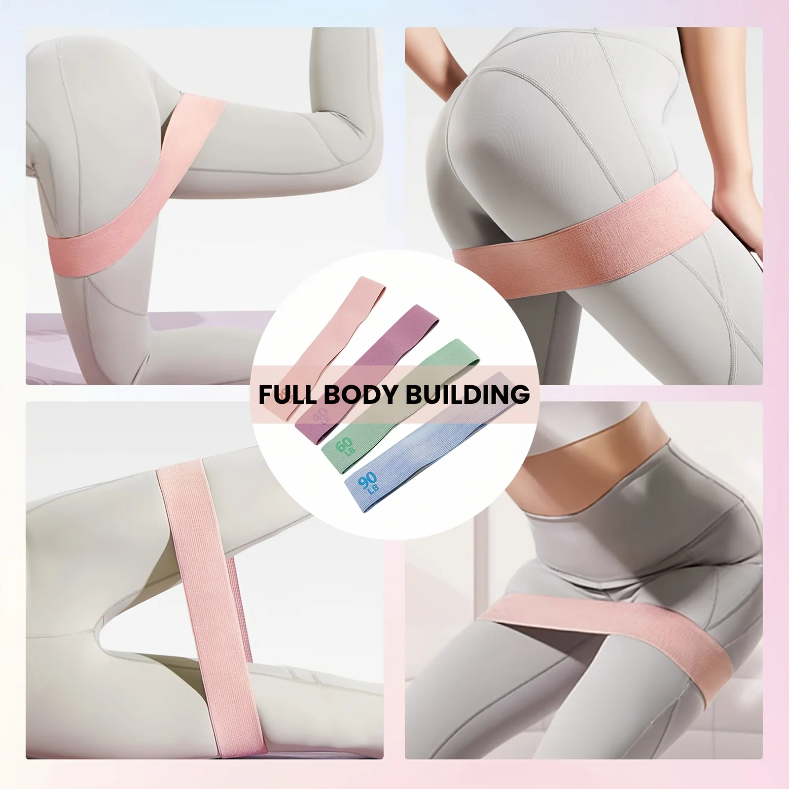 20-90LB Resistance Bands for Legs and Butt Hip Glute Thigh Booty Elastic Workout Fitness Strips Loops Yoga Gym Band Buttocks photo 5