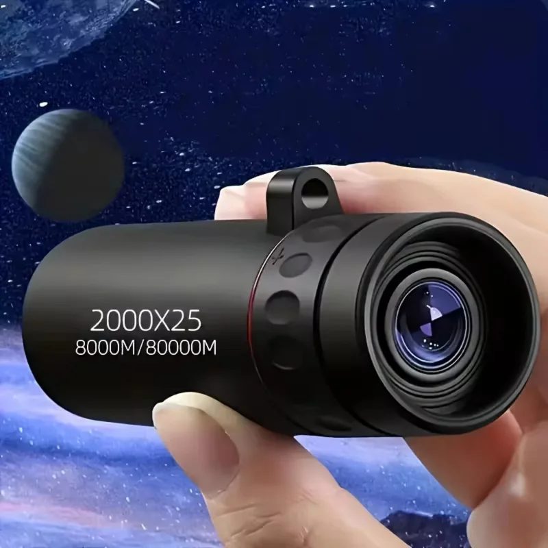 2000x25 HD Monocular Telescope Mini Portable Mobile Phone Telescope with Holder Outdoor Camping Hunting Birdwatching Telescopes photo 1
