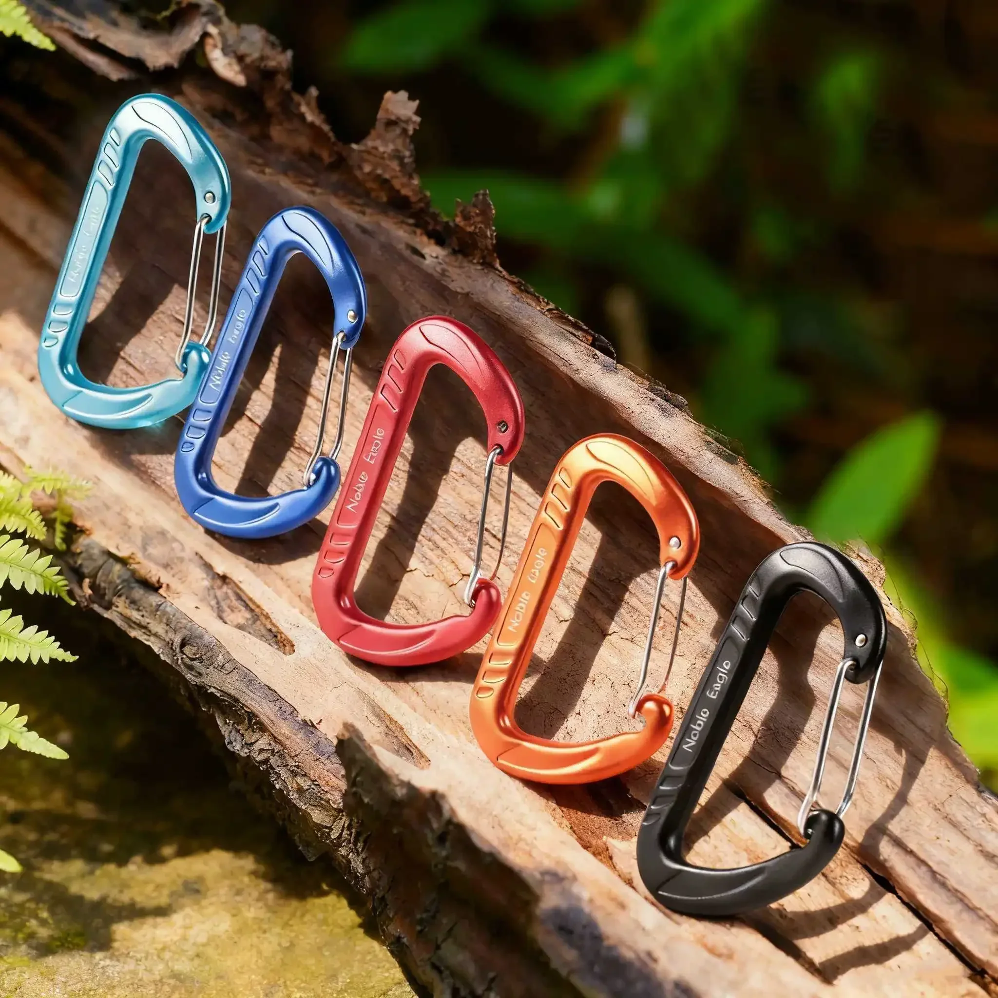 15kN Aluminum D Ring Carabiners Heavy-Duty Lightweight Outdoor Camping Hiking Gear Clips Buckle Set for Backpacking Equipment photo 6
