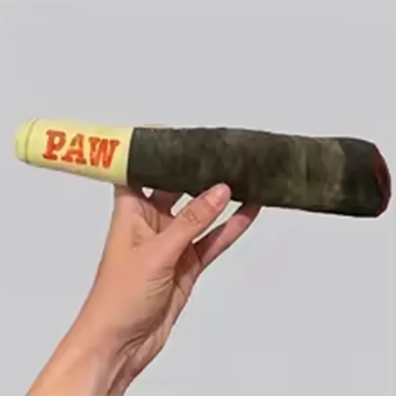 Realistic Cigar-Shaped Talking Dog Toy, Plush Chew Toy, Built-in Sound Module, Fun Interactive Pet Toy photo 4