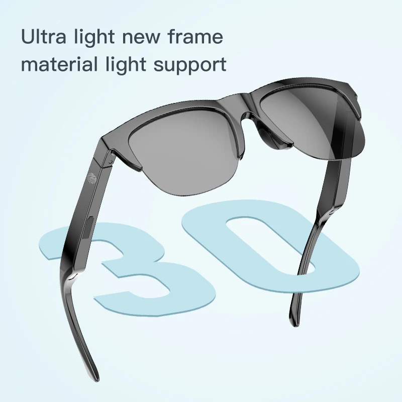 Smart Bluetooth V5.3 Sunglasses Glasses Call Outdoor Sports Headphones HIFI Black Technology Anti-touch UV For Men And Women photo 3