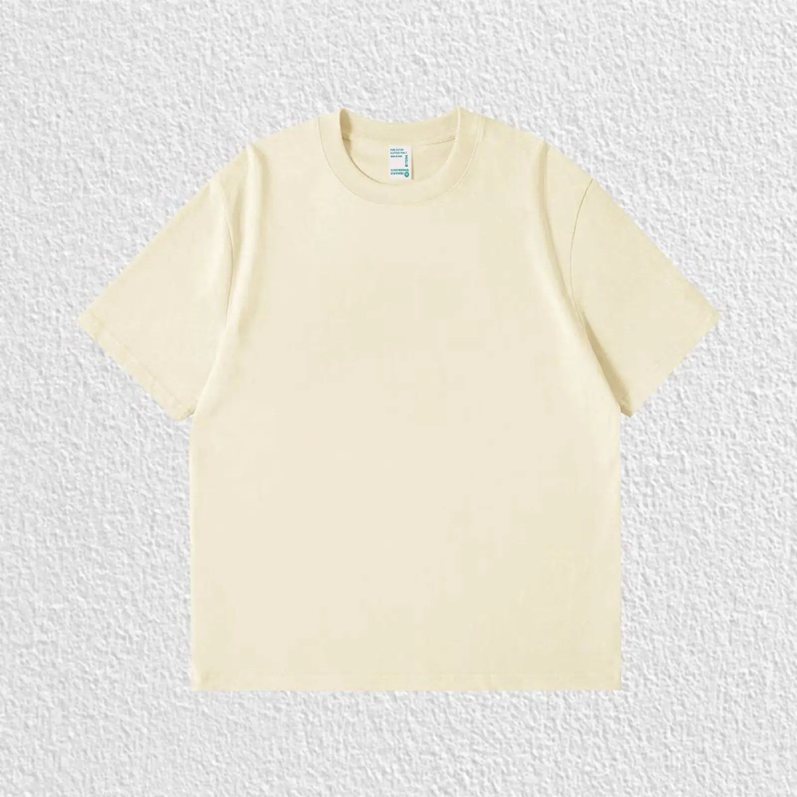 Pure White 260g Heavy T-shirt Men's Summer Pure Cotton Short-sleeved New Men's and Women's Streetwear photo 6