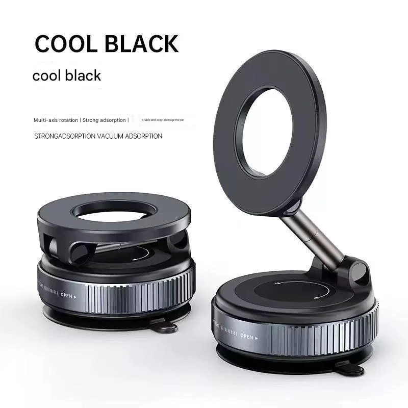 360° Rotating Vacuum Magnetic Car Phone Holder Dashboard Glass Mount Multi-Scenario Automotive Navigation Stand New Model photo 3