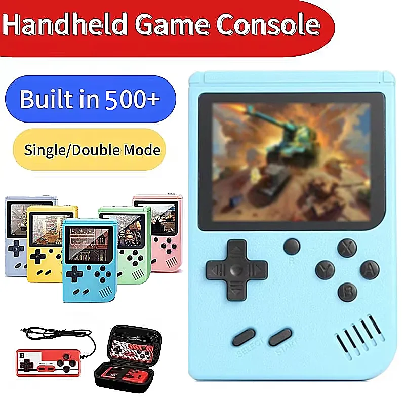 NEW Portable Retro Mini Video Game Console 8-Bit Handheld Game Player Built-in 400 games AV Out Game Console Gameboy videojuego photo 1