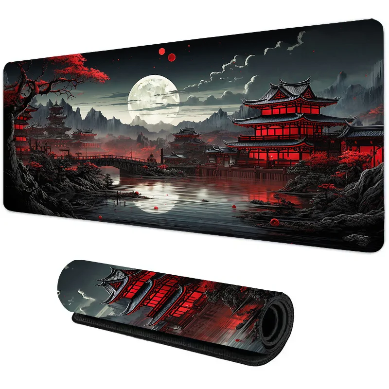 Night Moonlight Large Cool Mouse Pad Laptop Non-Slip Esports Office Desk Mat Game Player Mousepad Mini PC Desktop Accessories photo 7