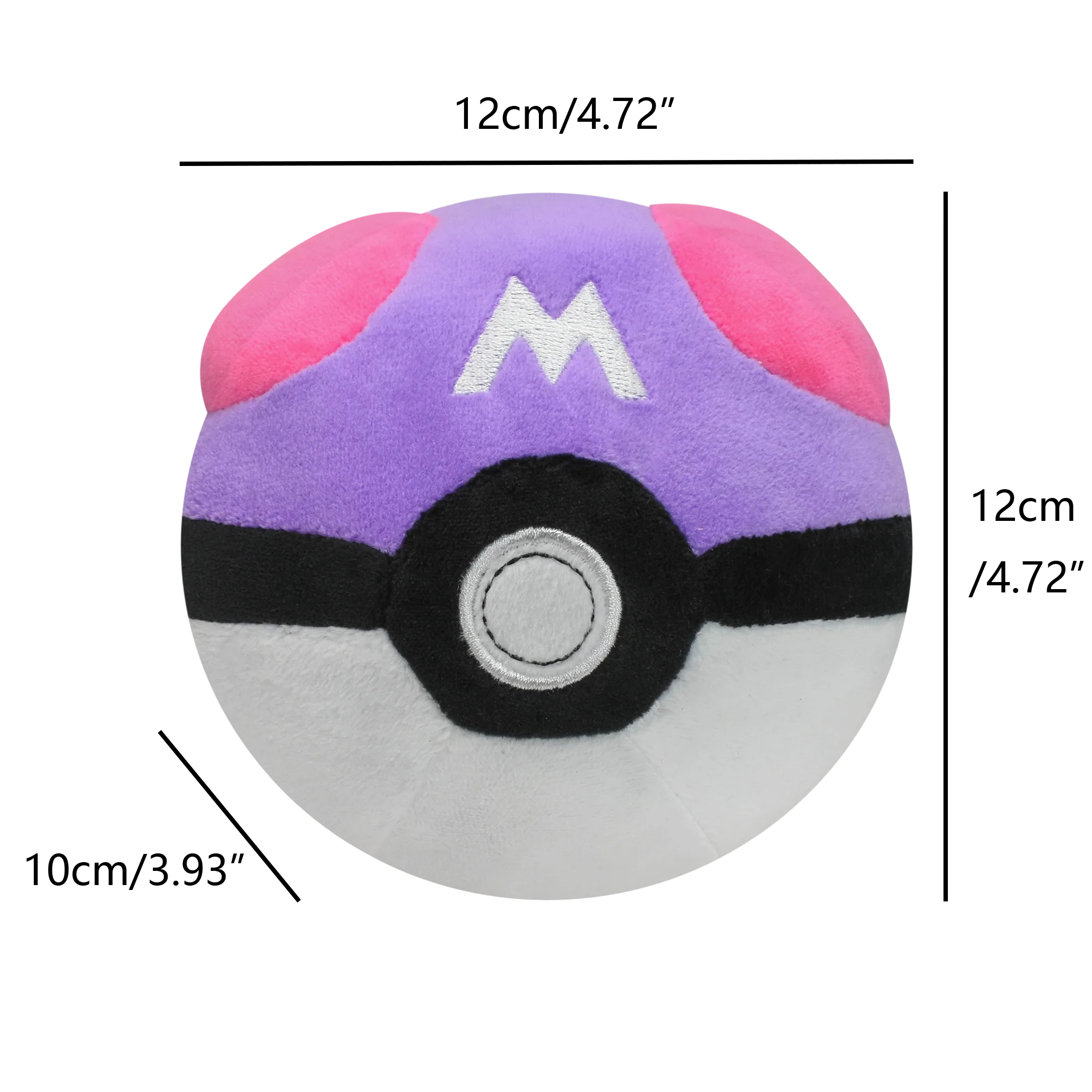 Master Ball Great Ball Ultra Ball Poké Ball Plush Toys Soft Stuffed Animals Cartoon Backpack Pendant Decoration Toy Birthday photo 8