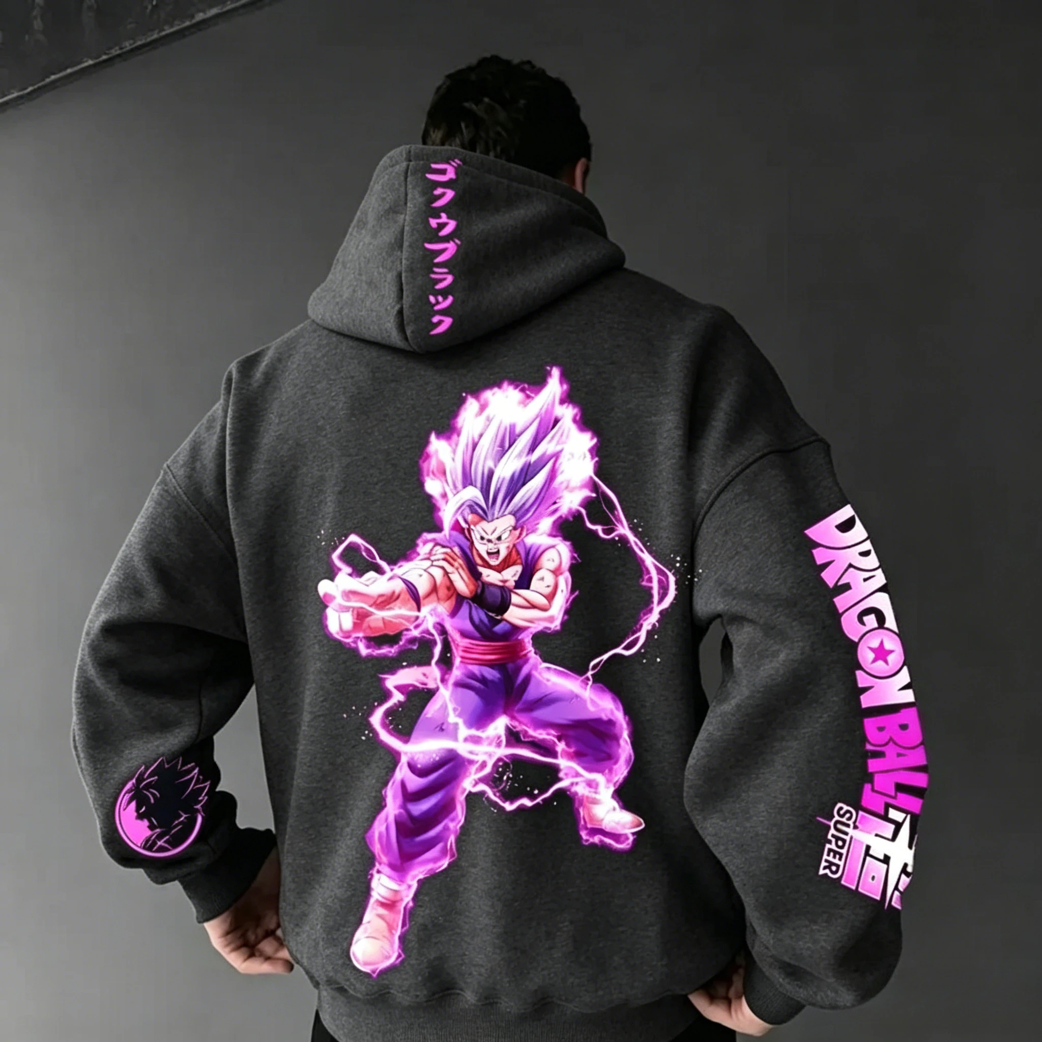 2026 Dragon Ball Men's Hoodie Sweater Gohan Japan Anime Boy Children's Harajuku Long Sleeve Top Comfortable Parent-Child Wear photo 7