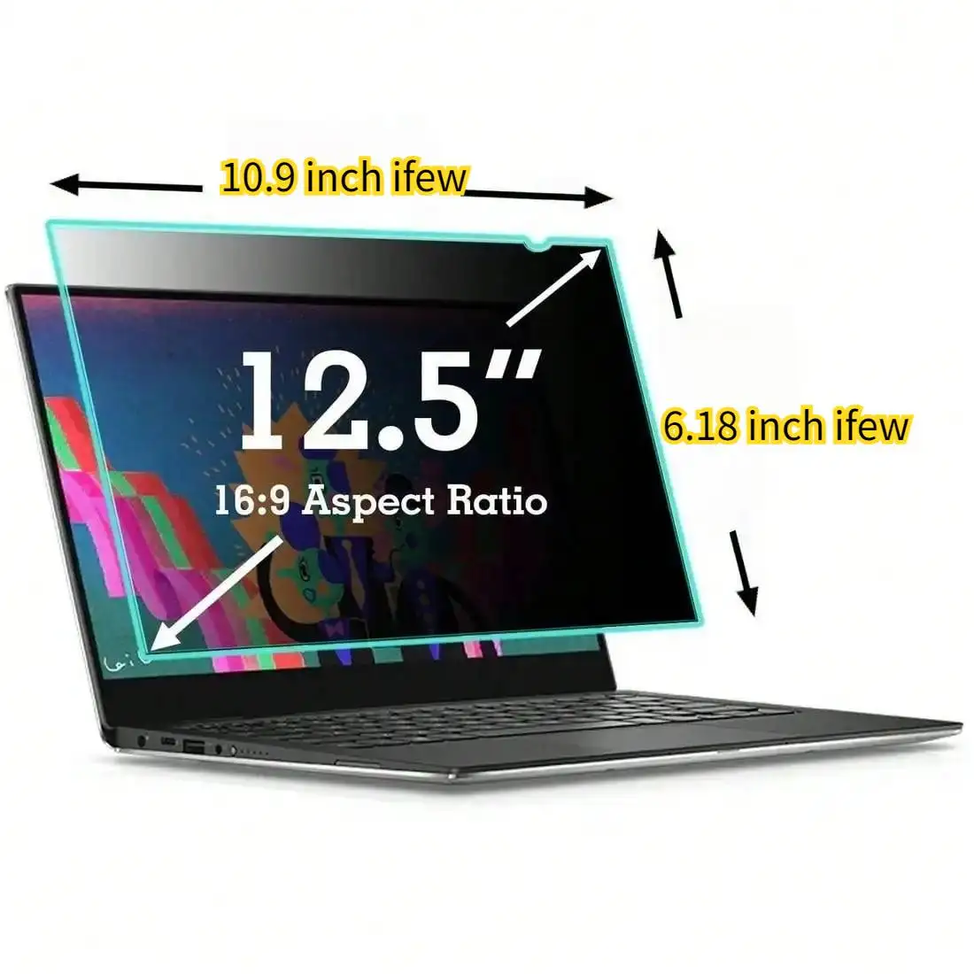 Laptop Privacy Screen Protector Laptop PC Monitor Privacy Screen Protector Anti-spy Film Notebook Computer Anti-peeping Filter 12.5 13.3 14 15.6 16 17.3 Inch photo 7