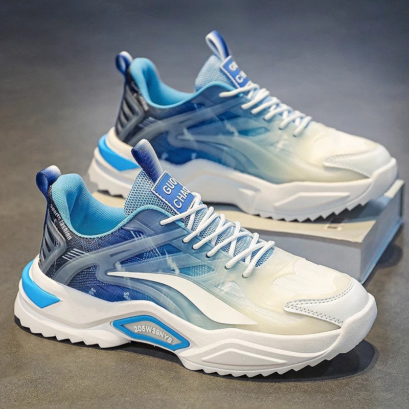 Lace-up Dad Shoes Fashion Thick-soled Sports Shoes Casual Breathable Sneakers For Men photo 1