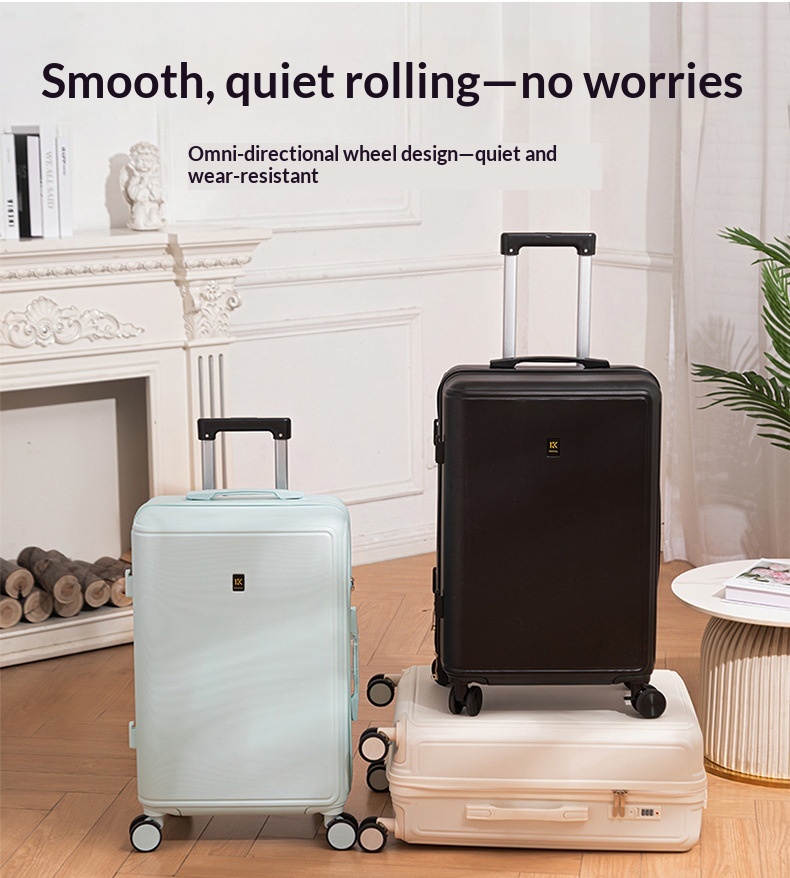2026 New Luggage Trolley Case Student 20 Inch Lightweight Boarding Large Capacity Password Travel Leather Box Male - DY5209 Mint Emerald photo 2