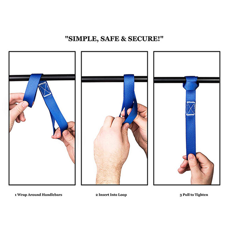 6pcs Motorcycle Motorbike Soft Loop Transport Tie Down Straps 2.5x30cm. photo 3