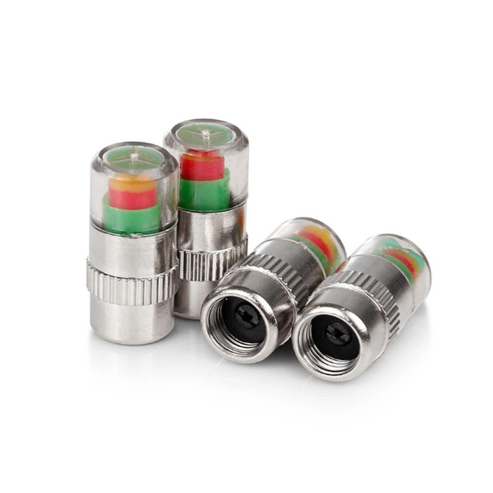 4x Car Valve Tyre Caps Dust Monitor Wheel Pressure Tire Air Sensor photo 5