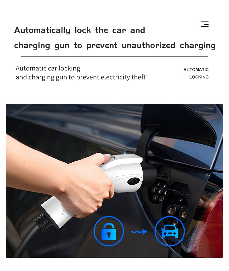32A 7KW EV Charger Type 2 Electric Car Charging Station With 5M Cable Portable photo 6