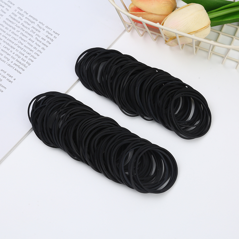 Elastic Rubber Bands Office Supplies Rubberbands BLACK photo 7