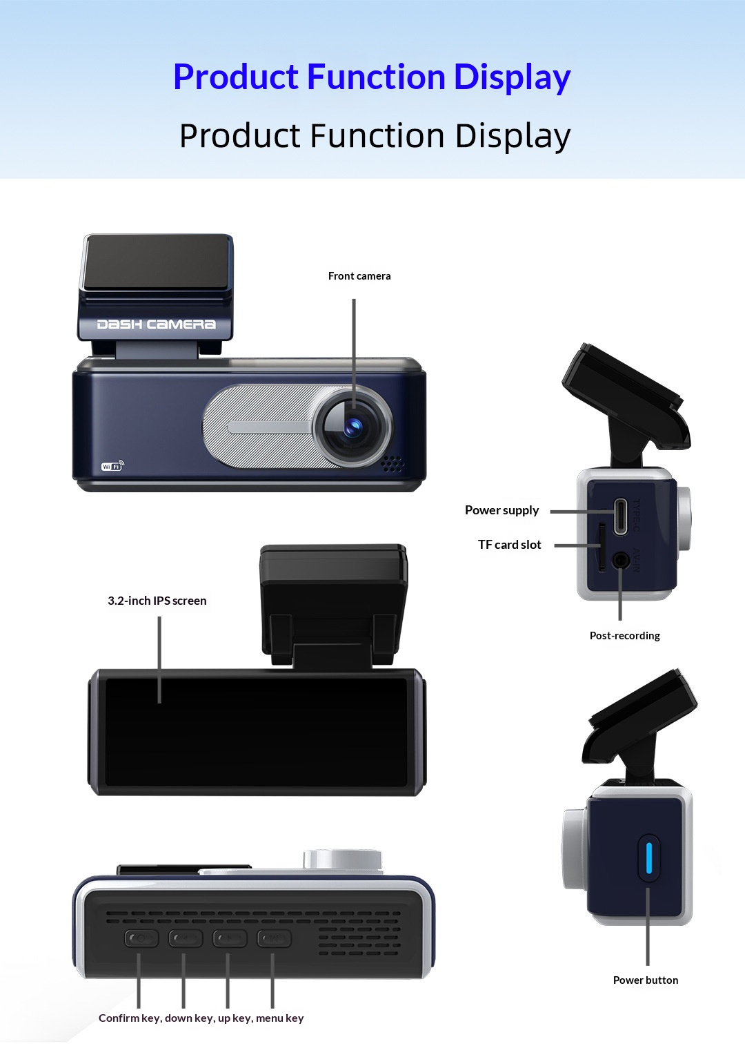 Dual-camera High-definition 4K Car Dashcam With Recording Function photo 6