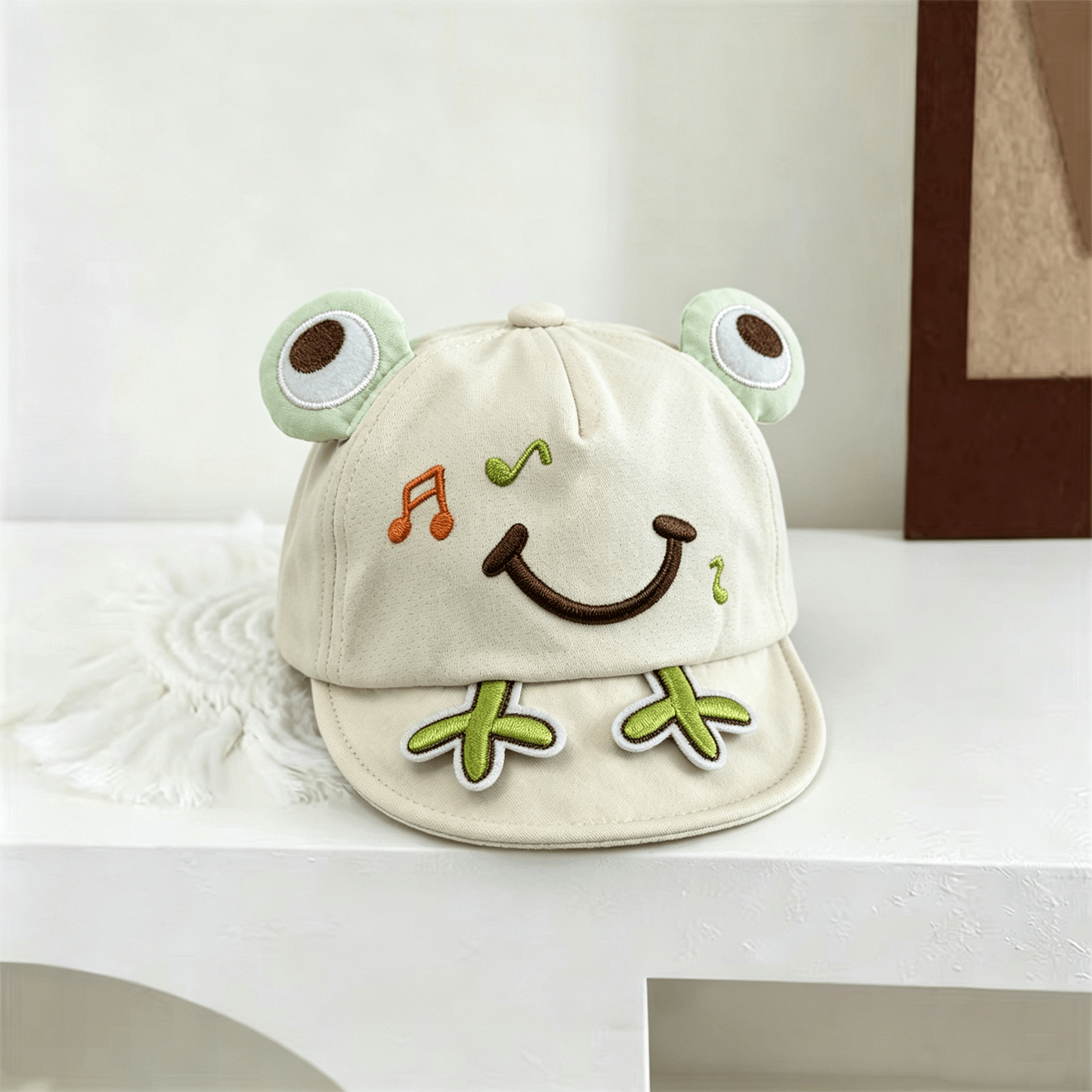 The New Boys And Girls' Musical Frog Soft-top Cute And Playful Baseball Cap Is Suitable For Children Aged 0-3 For Outings. photo 2