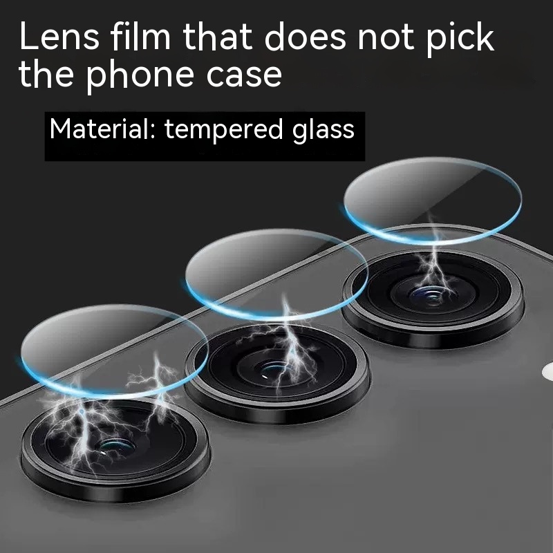 Detached Lens Round Tempered Glass Mobile Phone Protective Sticker photo 4