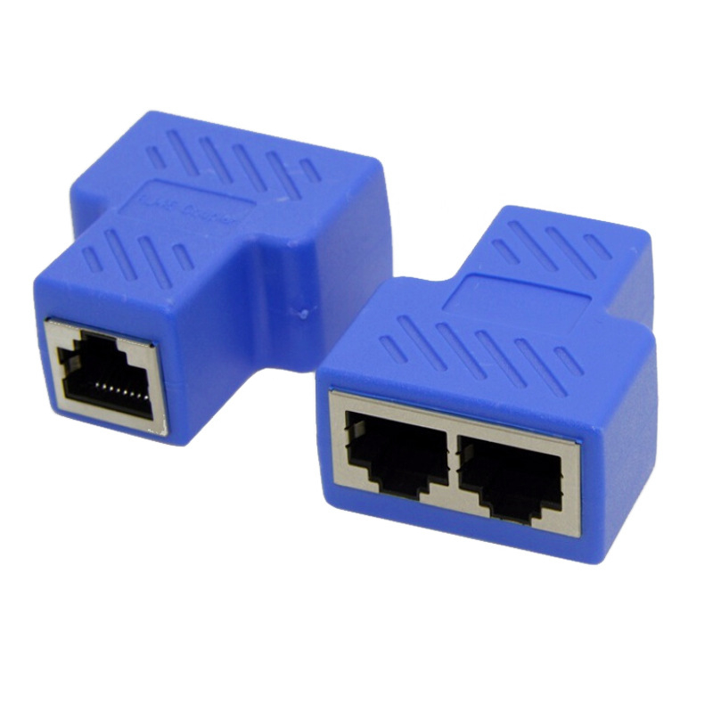 RJ45 Network Three-way Tee Network Cable Cable Seperater Network Cable Extension One Divided Into Two Adapter IPTV Network Cable Connector photo 6