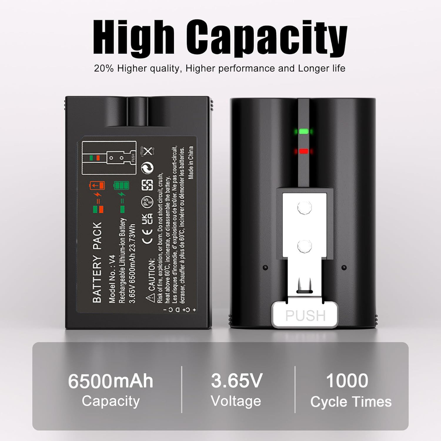 2X Battery For Ring-Doorbell Video 2 3 3 Plus 4 Spotlight Stick Up Peephole Cam photo 4