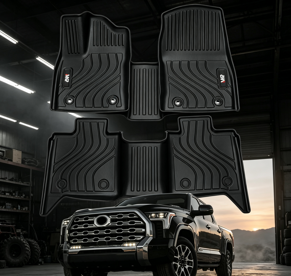 TPE Floor Liners Floor Mats Fit Tundra CrewMax Cab 2022-2025 Car Mats photo 6