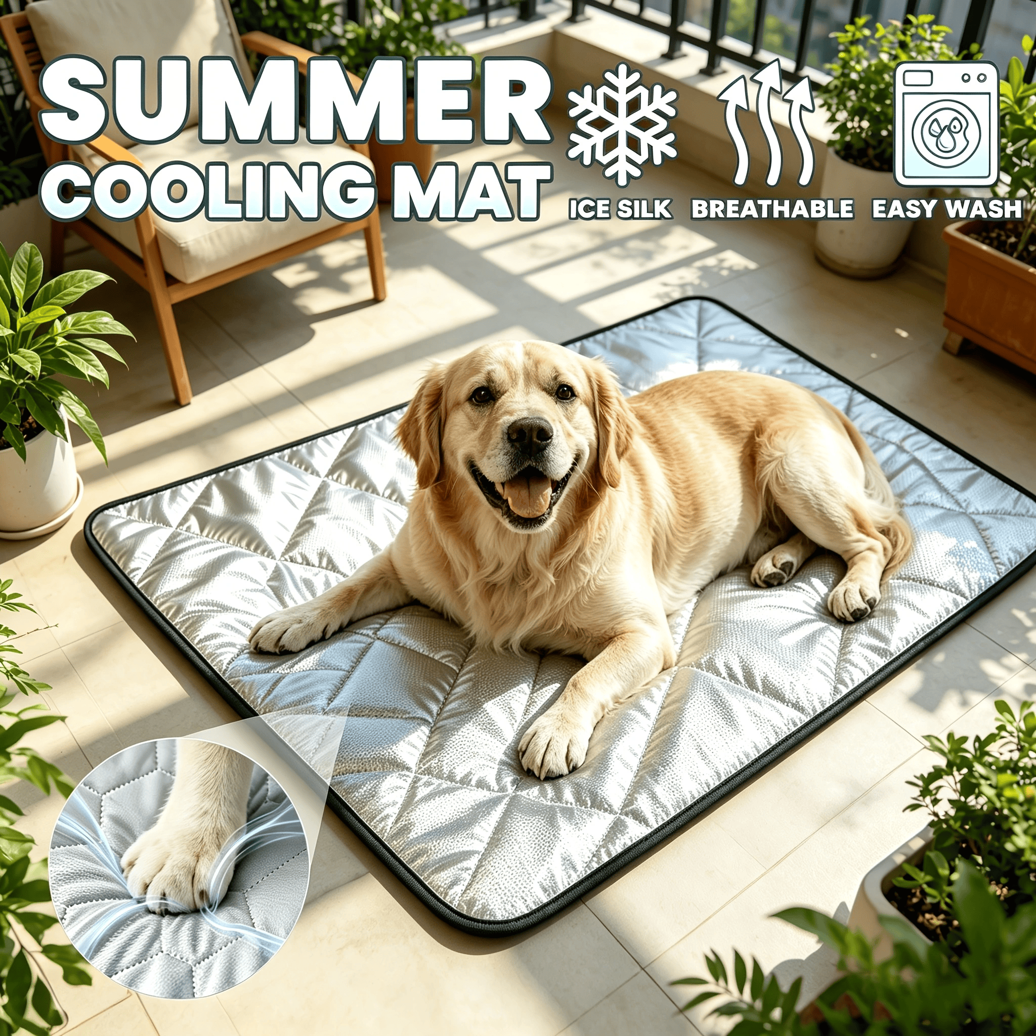 A Must-Have When Going Out.Multi-use Pet Pad, Waterproof, Machine Washable & Dirt Repellent For Dogs & Cats, Works For Various Scenarios photo 1