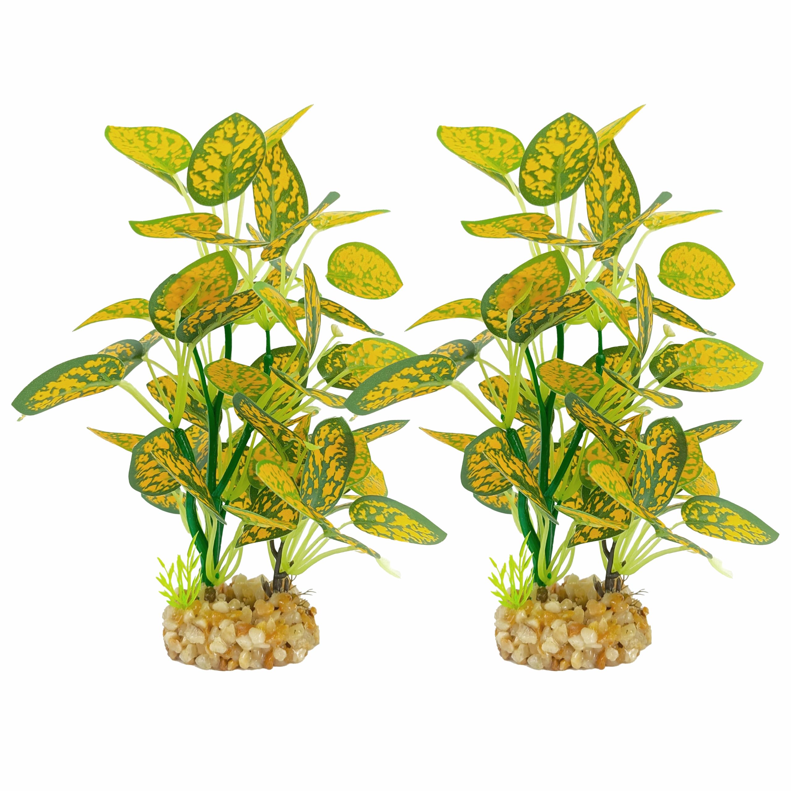 Silk Aquarium Plants 2-Pack, 8.6-inch Artificial Aquarium Silk Plants -  Simulated Fish Habitat Decor, Safe Silk Plants For Aquariums Fish Fishbowl photo 3