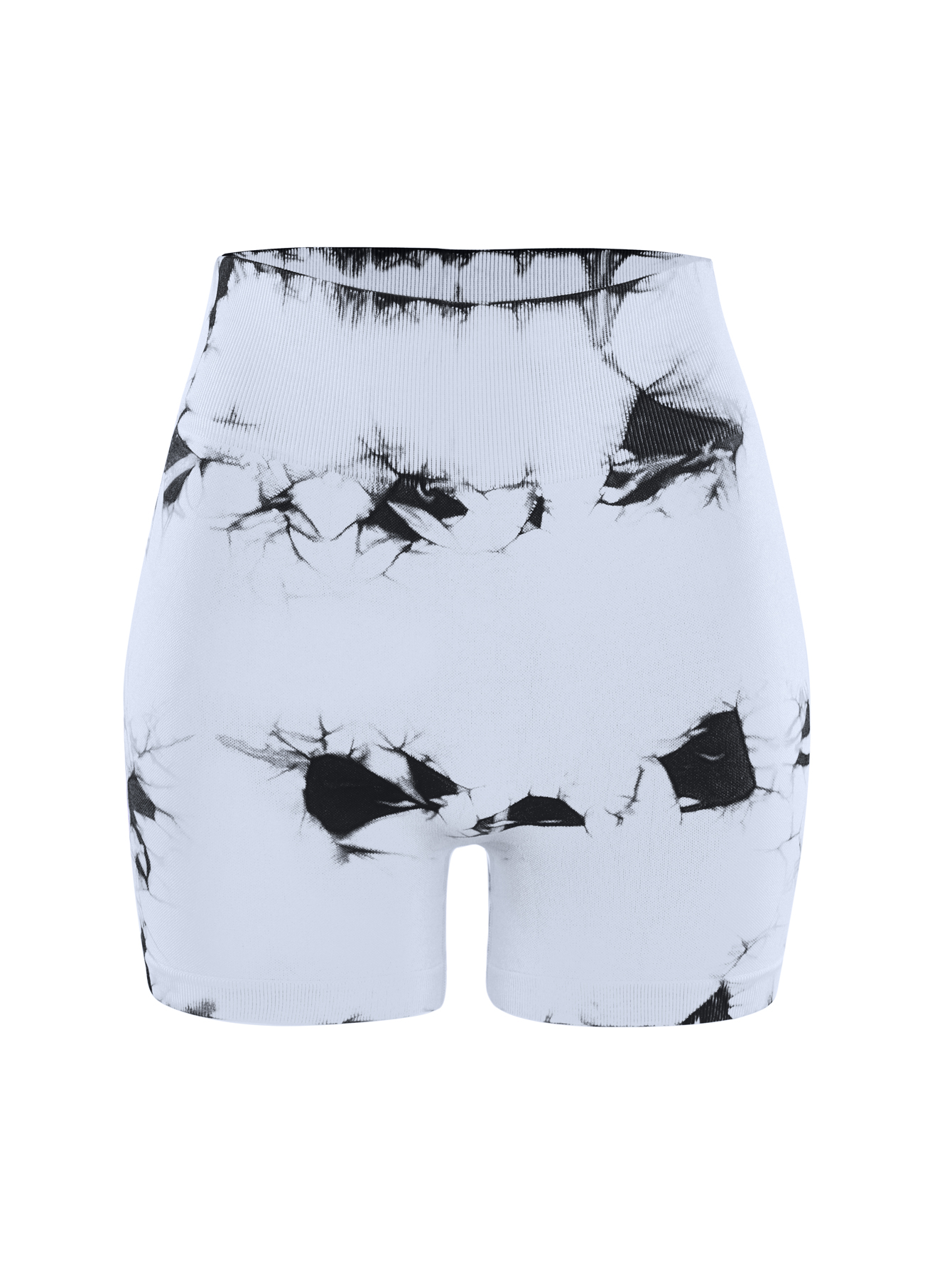 High Waist Seamless Tie Dye Yoga Shorts, Women Stretch Butt Lift Fitness Biker Shorts photo 4