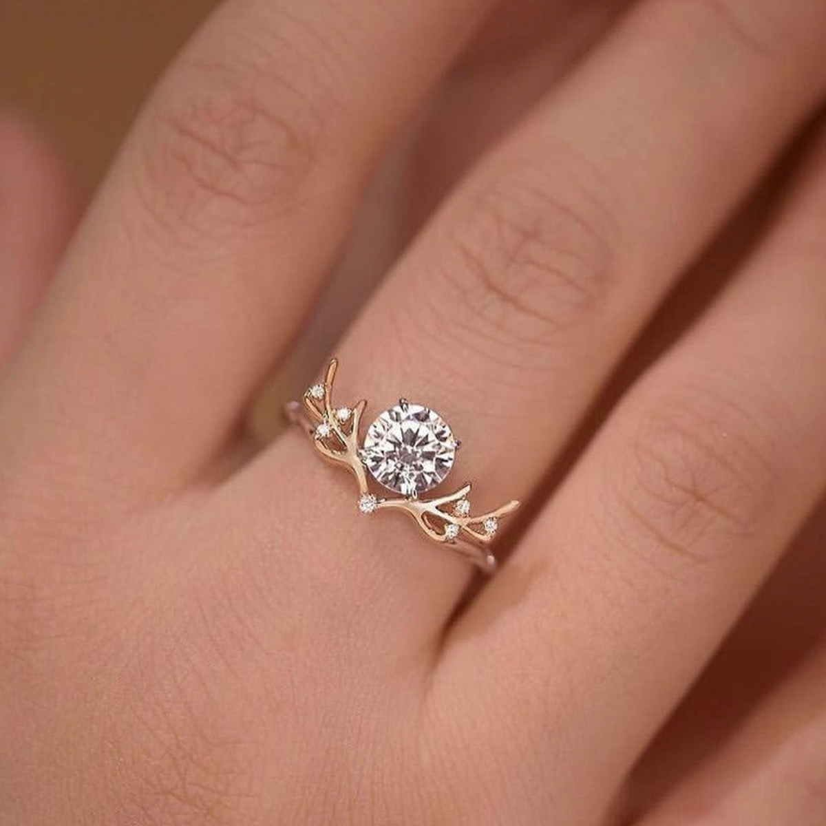 S925 Sterling Silver 7.0mm Round Moissanite Twig Vine Ring D Color VVS1 US Size 6-9 GRA Certified Gift Box photo 6